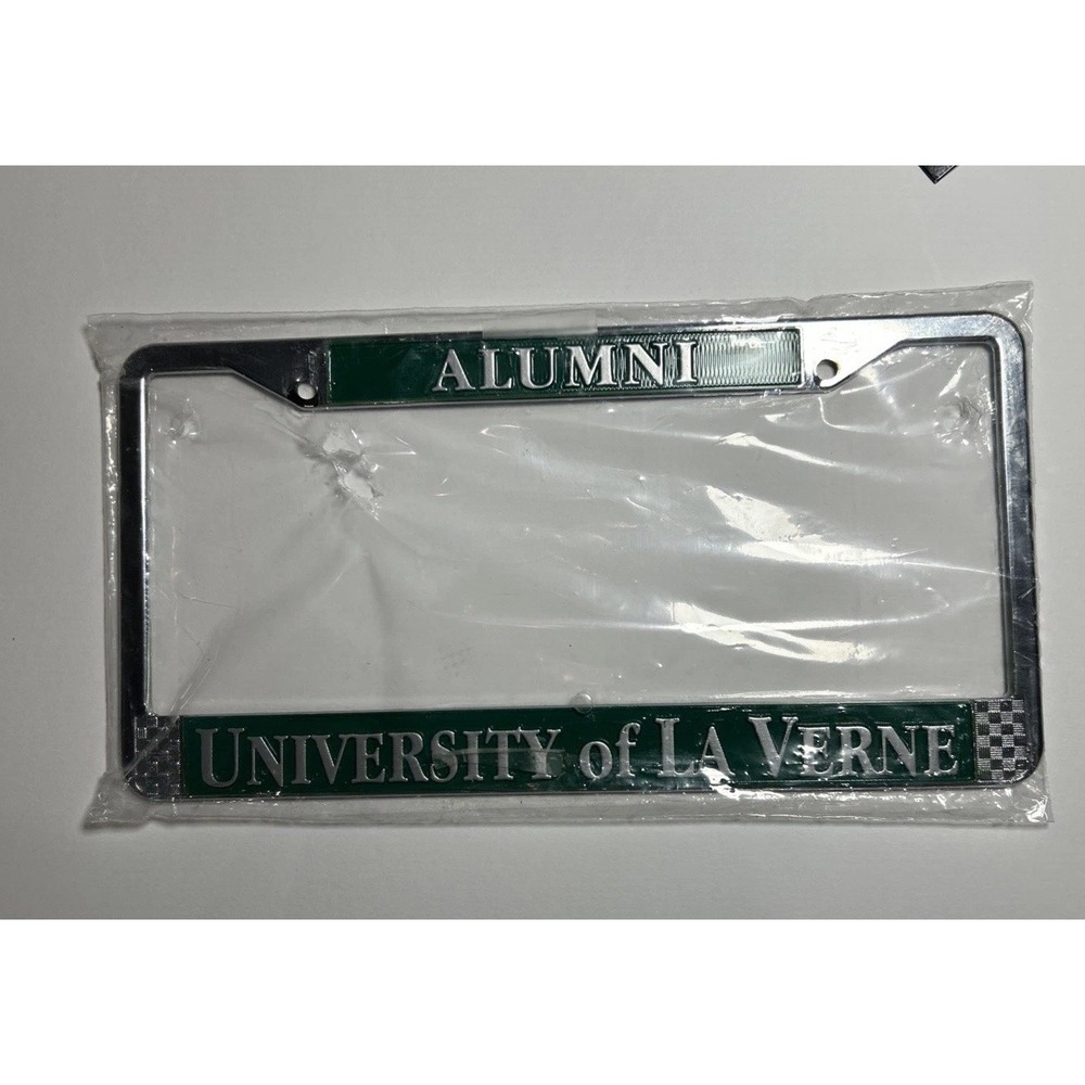 ALUMNI UNIVERSITY OF LA VERNE CA. METAL LICENCE PLATE FRAME